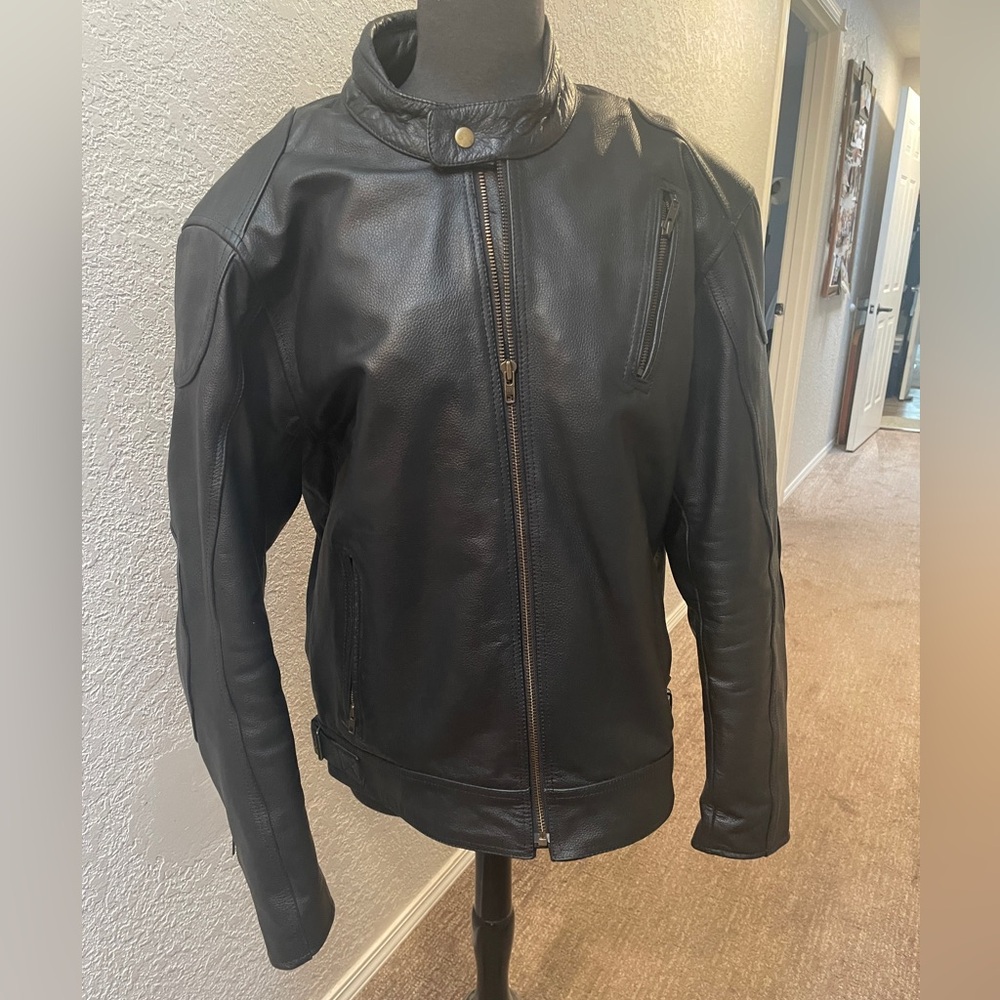 Men's Black Leather Jacket